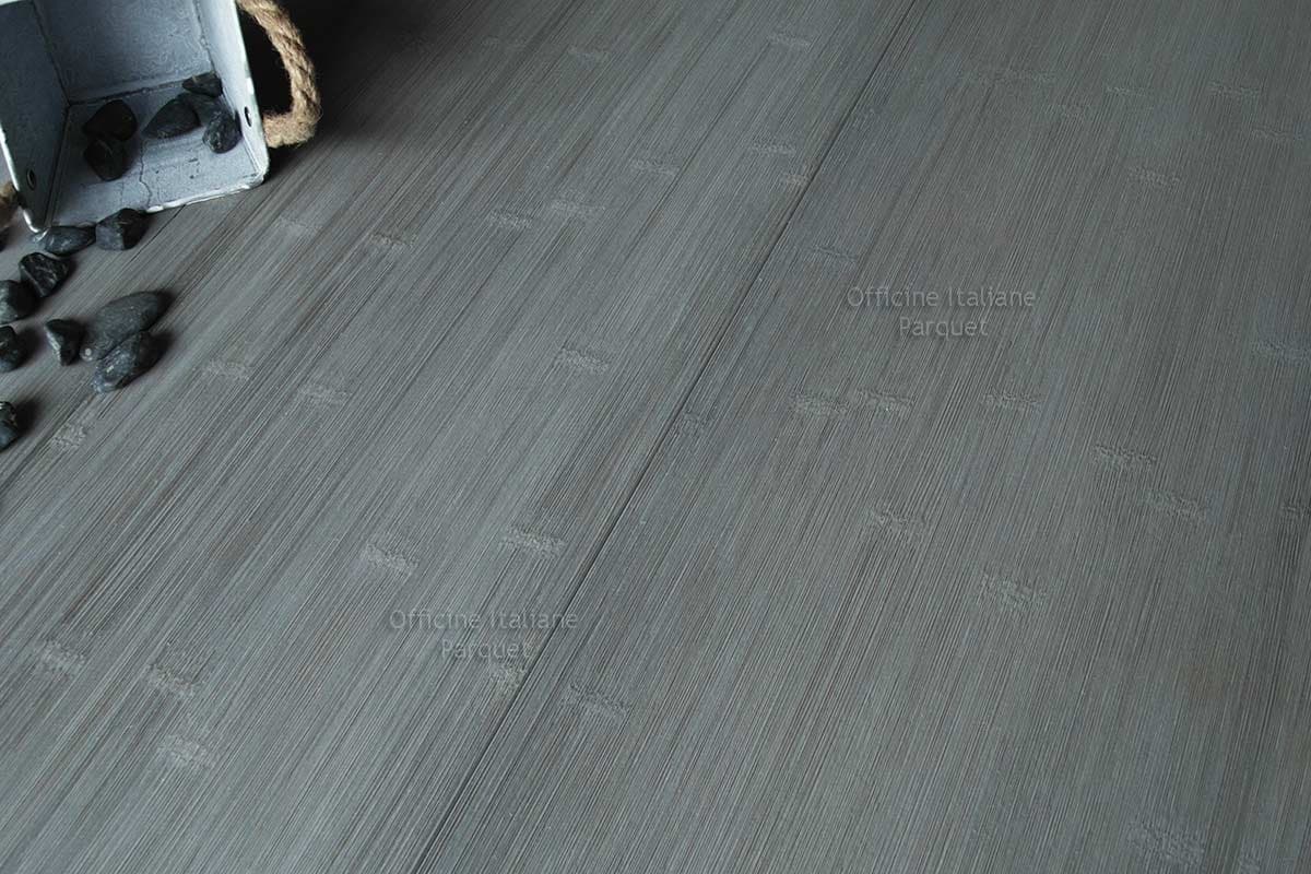 Parquet bamboo grigio scuro (nodo largo) 100 made in italy Parquet grigio scuro
