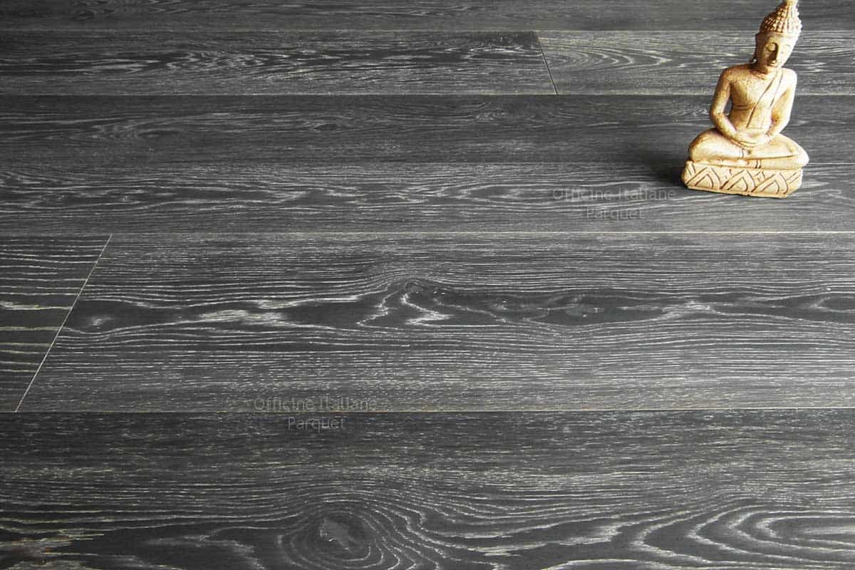 Parquet rovere grigio scuro 100 made in italy Parquet grigio scuro